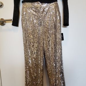 Express sequin pants womens small